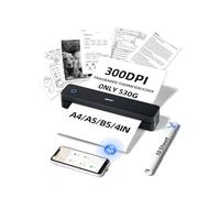 iDPRT MT610 Portable Thermal Printer, Bluetooth Inkless Printer for Travel, Mobile, Office, Home, School, Compatible with iOS, Android, Tablet & Laptop - Black