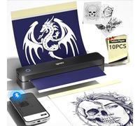 iDPRT MT660 Tattoo Stencil Printer, Tattoo Printer Machine, Portable Tattoo Transfer Printer for Phone, Tablet & PC, Suitable for Tattoo Enthusiasts, Beginners and Tattoo Artists, Deep Black