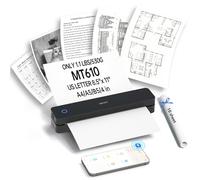 iDPRT Portable Printers Wireless for Travel,MT610 Mini Thermal Printer A4,Bluetooth Printer for Travel,Home,Study,Wireless Printers for Home Use Compatible with iOS,Android and PC,Black