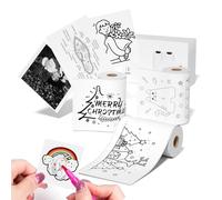 iDPRT S1 Thermal Sticker Paper - 55mm X 3.5m, 29mm Diameter, Kids Instant Camera Study Notes DIY Stickers Adhesive Labels iDPRT PRT HPRT 3 Rolls for Most Mini Thermal Printers L8, M02, M02S,T02..