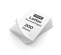 iDPRT Thermal Paper, 8.5 x 11 Inch 200 Sheets, US Letter Compatible with iDPRT/HPRT/PRT MT610 Portable Thermal Printer and Other Thermal Document Printers