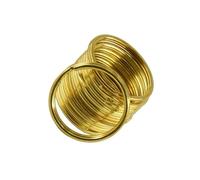 idqwsswt 10 Pieces Brass Round Key Split Ring Chain Bag Clasp Loop Findings DIY 35mm Stylish and Durable Rings Pack