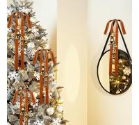 idqwsswt 6-Piece Velvet Christmas Bow with Christmas Bows Handcrafted Hanging The for Ultimate Toppers, Stair, Production Halt