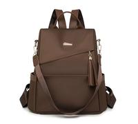 idqwsswt Backpack, Convertible Laptop for Men and Carry-On Teacher's Bag. Breathable, Capacity. Ideal For Work, Nursing, dark brown