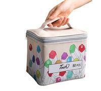 idqwsswt Colorful Mark Pen Storage Bag Waterproof PU Colored Color Storage Pen Collection Pen for Colorful Color with Base, 80 Colors