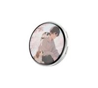 idqwsswt Digital Displayed Pixel Badge Pin Availing Wireless Synchronization Technology Enabled HD Screen Badge Anime Star Fans HD Screen (white)