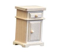 idqwsswt Dollhouse Cabinet Wooden Bedside Table Storage Option For Creative Play Within 112 Scale Dollhouse Environments Simulation Living Room Bedroom Life