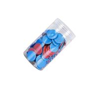 idqwsswt Dual Color Counting Chips Bingo Discs Effective Educational Tools Designed To Kids Learn While Playing With Engaging Materials Learning Counters Disc, Red Blue, 25mm