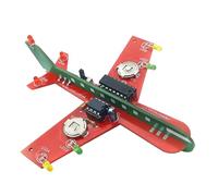 idqwsswt Dynamic Flashing Airplane Model Circuit Kit Engaging Students In Practical Soldering Skills Development Airplane Soldering Project Practice Kit