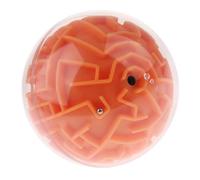 idqwsswt Educational 3D Maze Ball for Magic Brain Game for Kids Fun and Challenging Interesting Rolling, Orange (Media Difficulty)