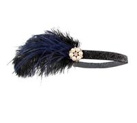 idqwsswt Elegant Headband for Wedding Party Hair Accessories Red dress CHARLESTON, Black+Blue, Type C