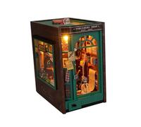 idqwsswt Engage Young Minds With Puzzle DIY Wooden Dollhouse Bookend Model Decor Transforming Education Into Fun Activities Miniature House Kits Bookend