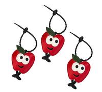 idqwsswt Essentials Handy With Compact And Elegant Holder Essential For Halloween Parties Apples Tag Keychain Waterproof Leather Keychain Holder Apples