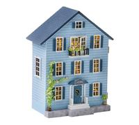 idqwsswt Exquisite Handmade DIY Miniature Dollhouse Kit 3D Building Puzzle for Birthdays, Style A