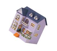 idqwsswt Exquisite Handmade DIY Miniature Dollhouse Kit 3D Building Puzzle for Birthdays, Style B