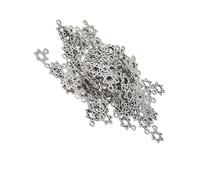 idqwsswt Exquisite Tibetan Silver Star of David Jewelry Making Charms Pendant Craft Pack of 100 Home Beads