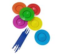 idqwsswt for Creative Juggling Plate Props For Outdoor Games Fun And Engaging Way To Develop Balance Skills For All Ages Juggling Set Balance Skills Toy