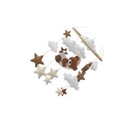 idqwsswt Portable Pram Rattle Toy for Babies Designed to Enrich Outdoor Experiences While Supporting Developmental Goals Pram Car Rattle Activity Toy 6 8 12, Belly Bear, 23x45cm