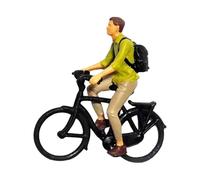 idqwsswt Realistic 1/87 Scale Cyclist Figures Tiny People for Diorama Layout Decor Exquisite and Lifelike Model Miniature, Boy, Height: 2.8cm