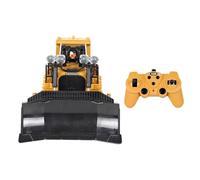 idqwsswt Remote Control Bulldozer with Light Sound Sturdy Engineering Car Excavator Plastic