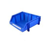 idqwsswt Slanted Front Plastic Parts Bin Stackable,510*250*190mm | Assembly Line Bin Sloped Front Avoids Clutter Modular Stacking Fits Garage Shelf Durable Plastic Construction