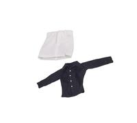 idqwsswt Stylish 1/6 Scale Female Soldier Clothes for 12 Soldiers Figures Fat body , Black and White , 10cm