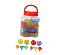 idqwsswt Transparent Geometric Shapes Educational Learning Tool Sorting Math Skills Making Learning Fun For Kids Through Play 3D Shapes For Teaching Geometric