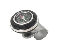 idqwsswt Universal Steering Aid Knob With Compass For, Black, 8x8.5x6cm