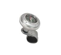 idqwsswt Universal Steering Aid Knob With Compass For, Silver, 8x8.5x6cm