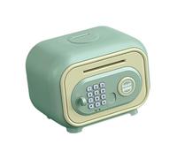 idqwsswt Vibrant Money Box for Kids with Smart Features and Safe Storage Teaching Money Skills Electronic Piggy Bank for Kids Toy ATM Bank Insert Electronic, Green, 19.7x14x14.7cm