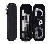 iDream365 Small Pencil Case Pen Box for Apple Pencil,Hard Shell Carrying Pen Case Holder for Executive Fountain Pens,Stylus Pens-Black
