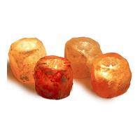 idreamtrader 4 x HIMALAYAN PINK CRYSTAL ROCK SALT TEALIGHT CANDLE HOLDERS 100% NATURAL THERAPEUTIC PRODUCT