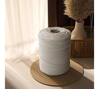 Idrese Premium Macrame Yarn 5 mm 4 mm 3 mm 200 m 300 m 500 m (4 mm x 500 m Beige)