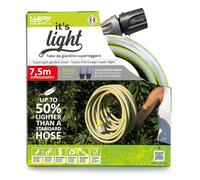 Idroeasy, 7.5 Meter Super-Light Garden Hose, Anti-Knot, Anti-Twist, Non-Toxic, Resistant and repairable Hose, with 2 Quick connectors, 100% Made in Italy