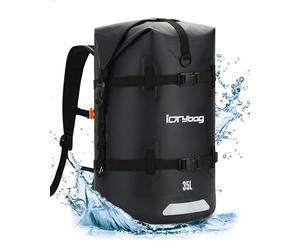IDRYBAG Waterproof Backpack 35L/55L Large Capacity, A Waterproof Backpack Designed for Men, Suitable for All Kinds of Outdoor Sports, Such as Mountain Climbing, Boating and Camping.