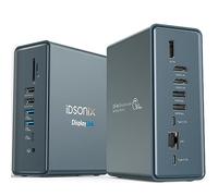 iDsonix USB C Displaylink Docking Station for Mac M1, Windows, 15 in 1 USB C Triple Display Docking Station (Dual Monitor 4K HDMI, 8 USB Ports, DisplayPort, 100W PD, RJ45, 3.5mm Audio, TF/SD)Vertical