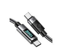 iDsonix USB C to USB C Cable with Led Display, Type C to Type C PD100W Fast Charging Cable (6.6FT/2M) for MacBook Pro/Air/Smartphone/PS5/USB C Device