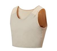 Idtswch Chest Binder Transgender FTM Compression TomBoy's Trans Bandage Cosplay Underwear Bra, Nude 166, 3XL