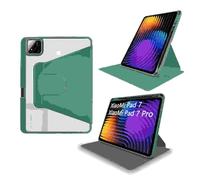 idudao Case for XiaoMi Pad 7 & 7 Pro, Rotating Cover with Stylus holder Tablet Pad 7/7 Pro 11.2 inch Dark Green