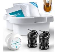 Idudbid Ionic Foot Bath Detox Machine - Suitable for Home Use, Home Salon-Level Spa Detox Machine, Healthy Detoxification, with Foot Bath, Array * 2, Liner