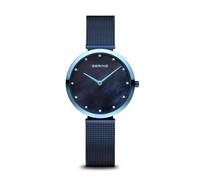 IDUN Denmark Idun-Set2-X0 Pendant Charm Watch with Sunray Pattern Dial and White Stone, Silver, 190mm