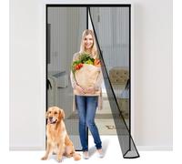 Iduontis Magnetic Screen Door - Fits Door Opening 36 x 82 in, Actual Screen Size 38"x83", Hands Free Mesh Partition,Heavy Duty Curtain Keeps Bugs Out, Frame Hook & Loop, Pet and Kid Friendly