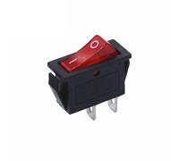 IDUTQUMW 10PCS KCD3 ON-OFF 16A 2Pin SPST Snap-In Rocker Switch Single Pole 2 Position With 12/220 Volt