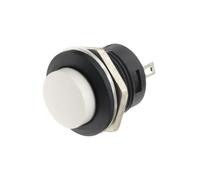 IDUTQUMW 10PCS R13-507 Momentary SPST WHITE Push Button Switch AC 6A/125V 3A/250V