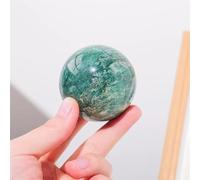 IDUTQUMW 1Pc Chlorite Crystal Ball Decoration Green Quartz Gemstone Divination Magic Sphere Decorate Ornaments (Color : 6.5-7cm)