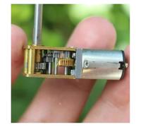 IDUTQUMW 7-Type N20 Worm Gear electronic starter DC 3V~6V 82RPM Slow Speed Full Metal Gearbox Geard electronic starter Right angle long output shaft