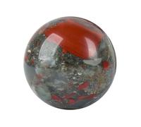 IDUTQUMW African Bloodstone Crystal Divination Sphere, Ball Sculpture,Feng Shui Gemstone Figurine for Home Tabletop Indoor Decoration,70~75mm