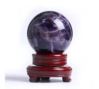 IDUTQUMW Amethyst Ball Fantasy Ornaments Stone Polished Home Office Gift,Purple,110mm