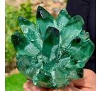 IDUTQUMW Beautiful 900-1000g Pretty Green Phantom Crystal Cluster Rough Splicing (Size : 600-700g)