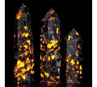 IDUTQUMW Crystals Tower Point Powerful Crystal Stone Wand Spiritual Witchcraft Flame 1Pc (Size : Height 40-50mm)